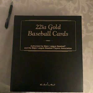 22kt gold baseball cards